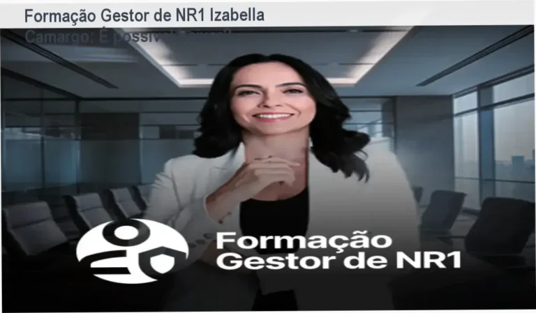 Capa do curso de formação gestor de NR1 com foco em riscos psicossociais e SST