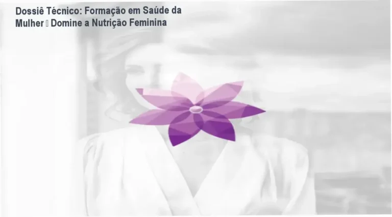 Imagem da Formação em Saúde da Mulher mostrando a professora Camila Mercali e módulos de prática clínica