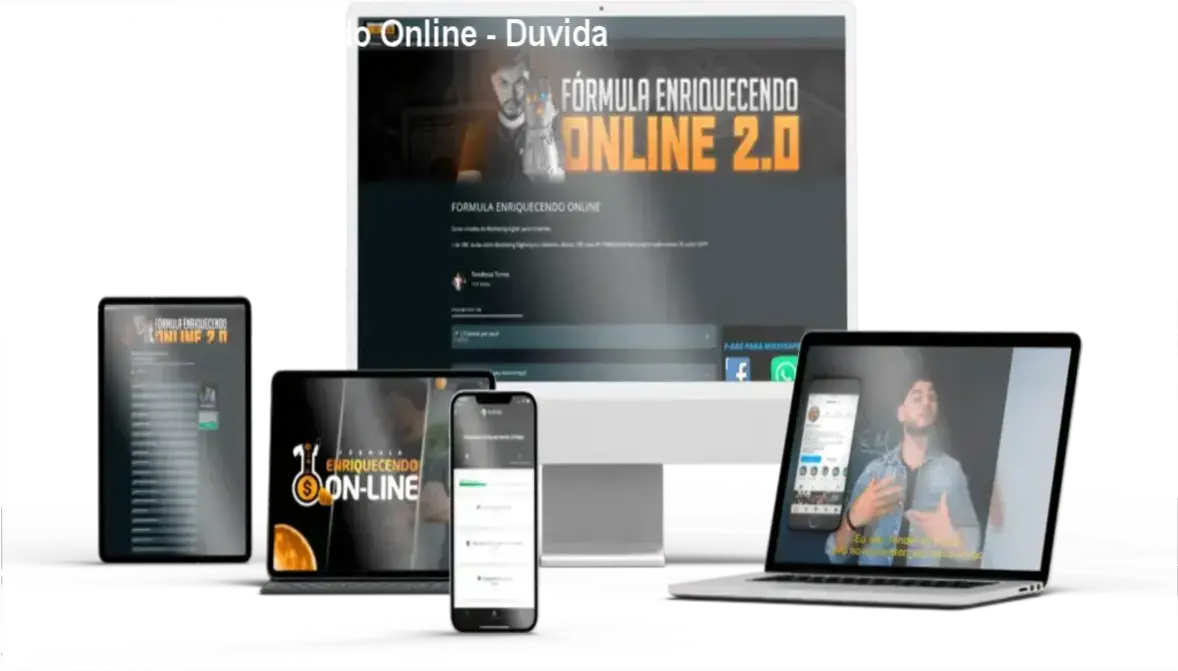 Tela de acesso do curso Fórmula Enriquecendo Online com texto 'Acesso após confirmação de pagamento'
