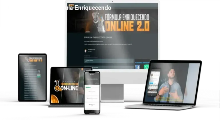 Imagem ilustrando o Método T.O.M com interface de curso online e botão de acesso.