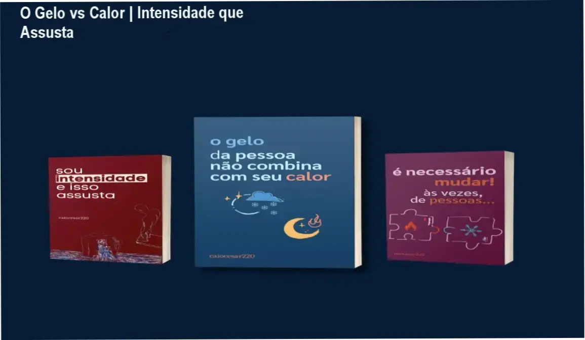 Metáfora visual de contraste emocional: globos de calor e gelo representando intensidade versus indiferença em relacionamentos