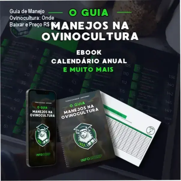 Capa do Guia de Manejo na Ovinocultura com planilhas e calendário de atividades