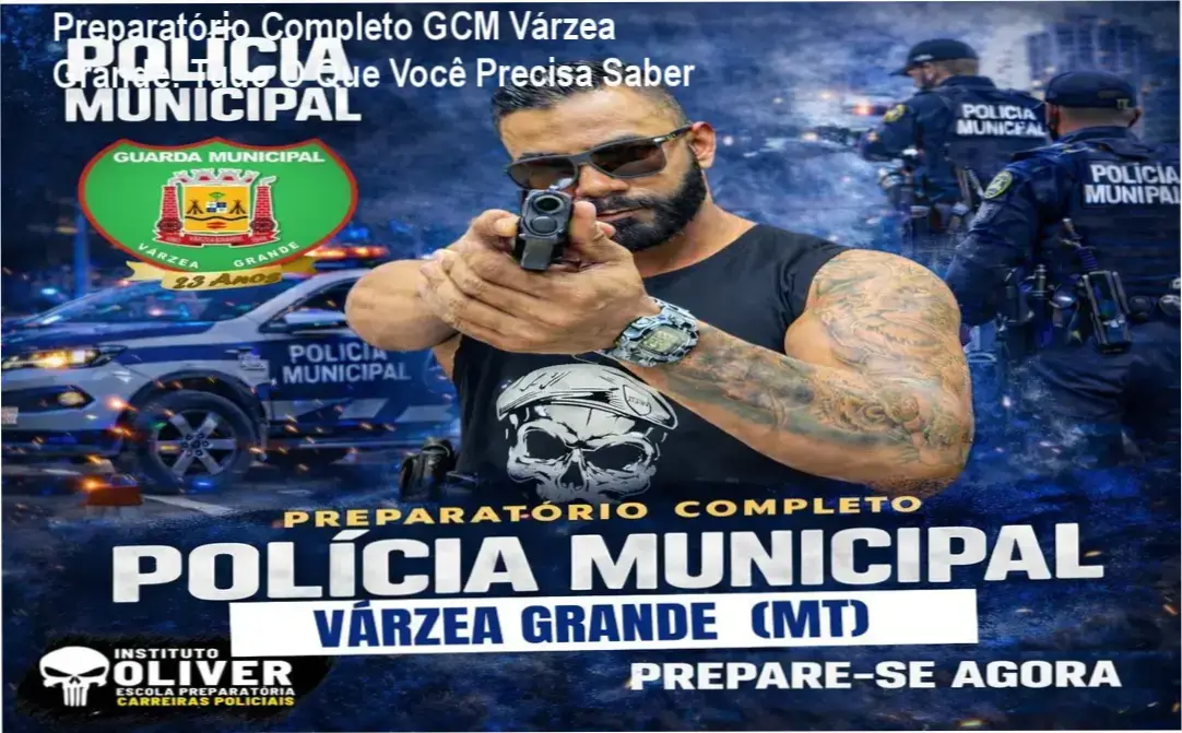 Imagem do logo do Instituto Óliver com destaque para o curso Preparatório Completo GCM Várzea Grande