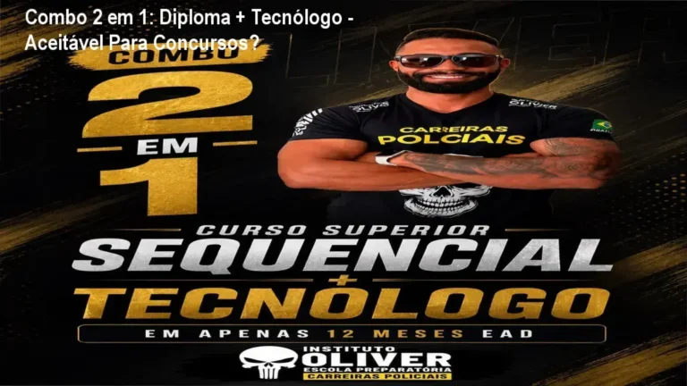 Capa do curso Combo 2 em 1 do Instituto Óliver com destaque para formação superior EAD.