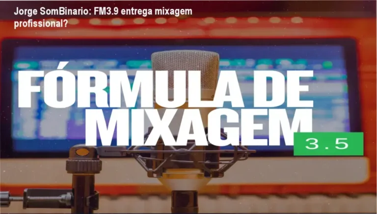 Jorge SomBinario apresentando o curso Fórmula de Mixagem FM3.9 para produtores musicais