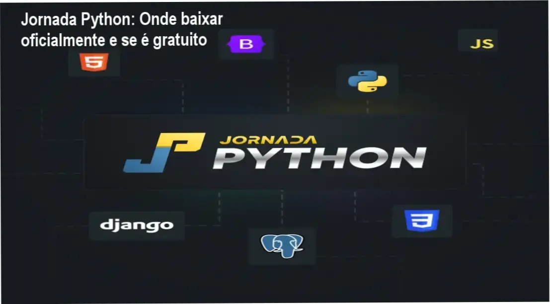 Tela do site oficial Python Academy exibindo a Jornada Python com opção de acesso