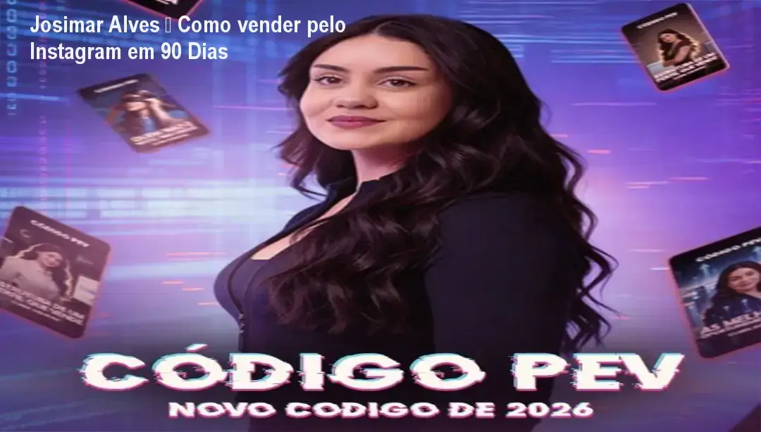 Josimar Alves apresentando o Código PEV: um cronograma de 90 dias para posts de Instagram que engajam e vendem