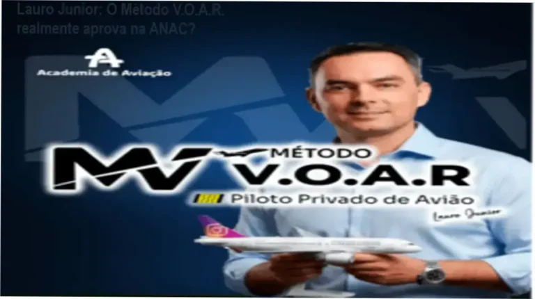 Lauro Junior apresentando o Método V.O.A.R., preparação online para aprovação na prova da ANAC