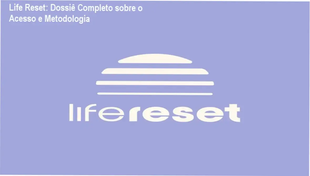 Representação visual de transformação pessoal e reprogramação mental com o tema Life Reset
