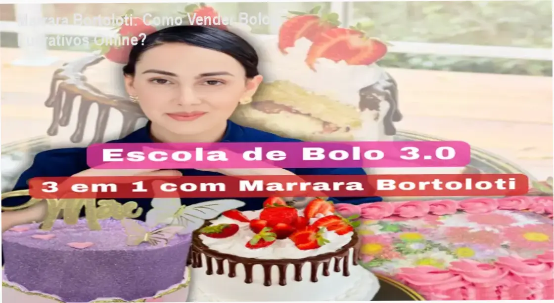 Marrara Bortoloti apresenta o curso Escola de Bolo 3.0 com bolos decorados