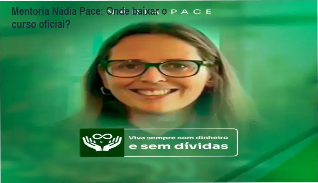 Captura de tela mostrando a página oficial de download da Mentoria Nádia Pace