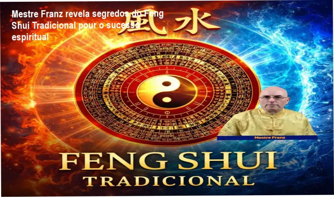Mestre Franz ensinando Feng Shui Tradicional com exemplos práticos em ambientes reais