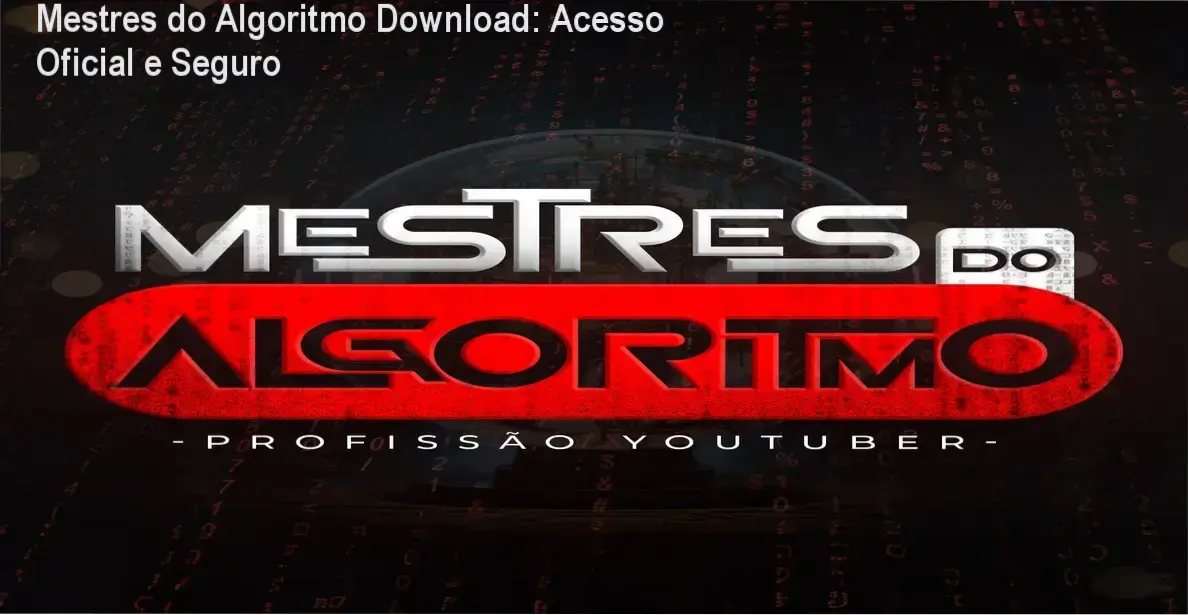 Capa do curso Mestres do Algoritmo de Caio Ferreira com ícone de download