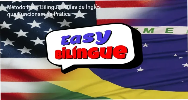 Parte da tela do curso do Método Easy Bilíngue mostrando a navegação intuitiva