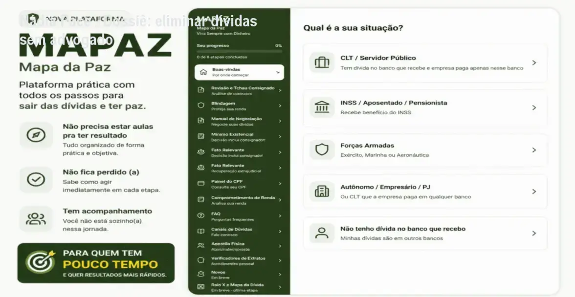 Nádia Pace apresentando sua mentoria para eliminar dívidas e limpar o nome
