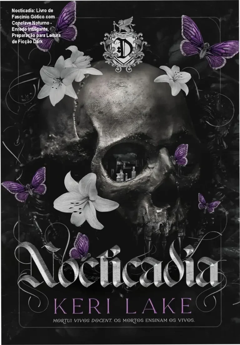 Capa do livro Nocticadia com destaque para os personagens principais e o título do romance