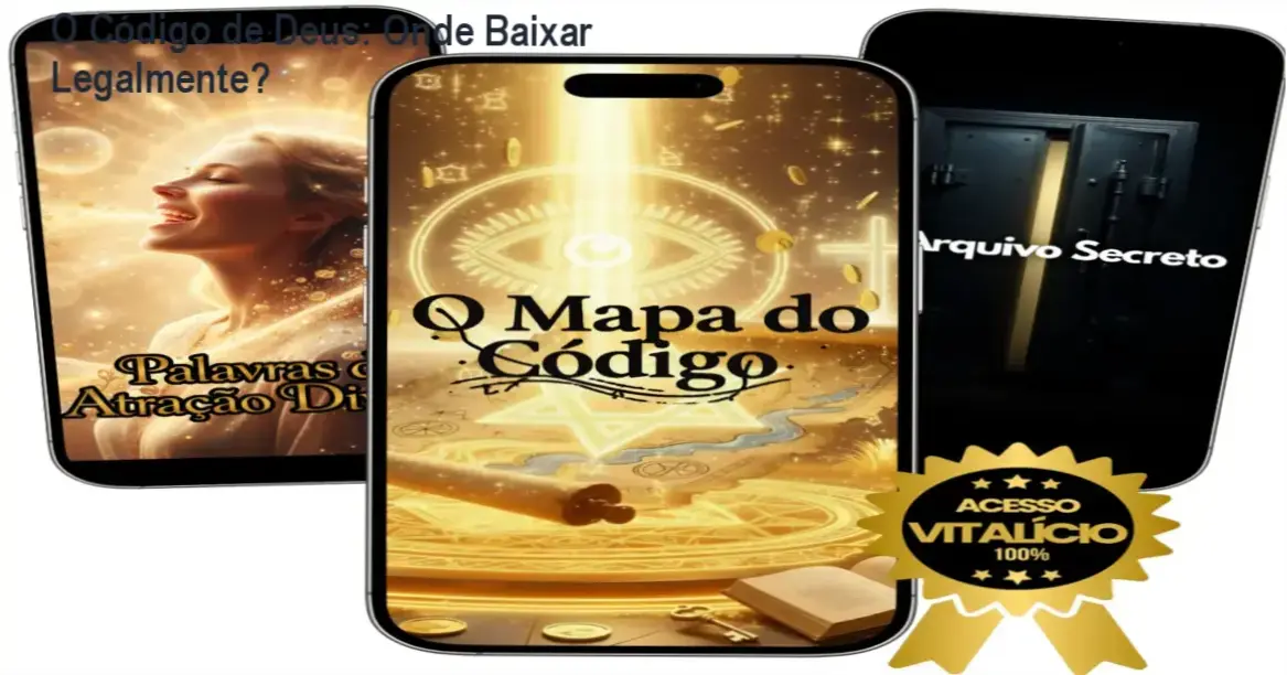 Capa do curso O Código de Deus mostrando acesso vitalício e download oficial