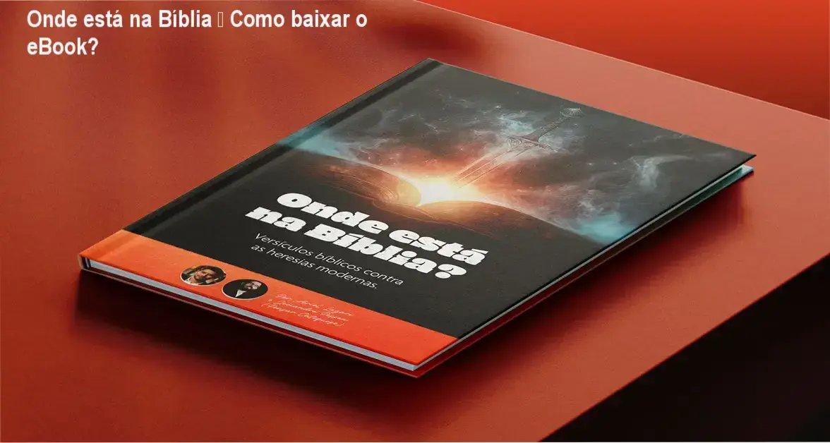 Capa do eBook Onde está na Bíblia mostrando seu uso como guia rápido de versículos para debates católicos