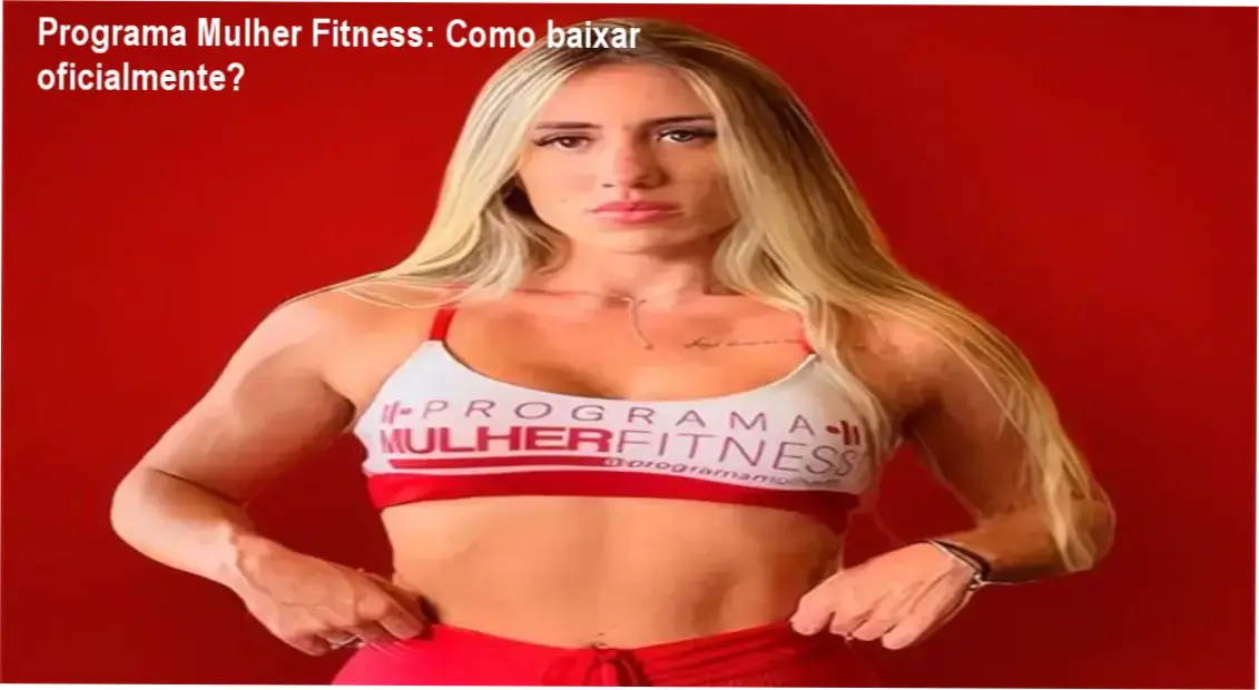 Tela do aplicativo Programa Mulher Fitness mostrando interface de treino e plano alimentar