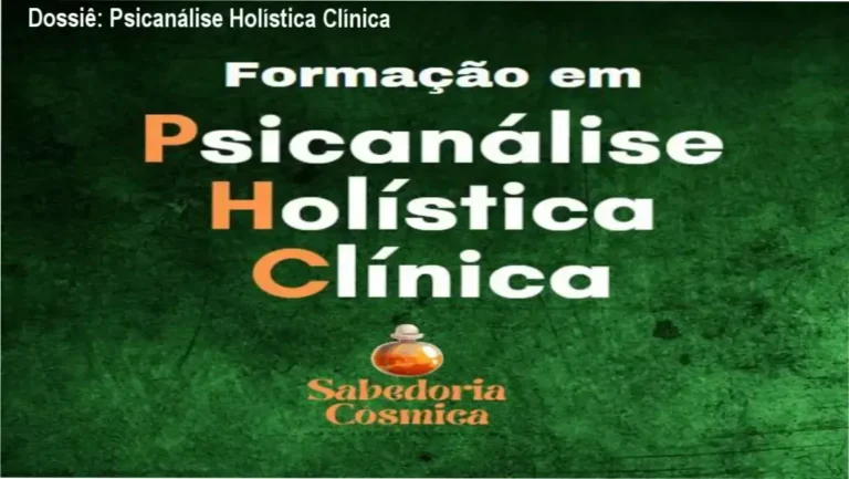 Capa do material de estudo da formação em Psicanálise Holística Clínica em formato de ebook