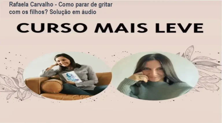 Capa estilizada do Curso Mais Leve em formato de podcast com microfones e áudio ao mesmo tempo do produto