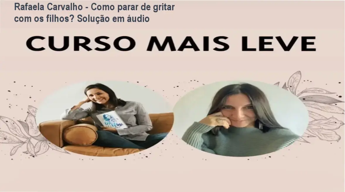 Capa estilizada do Curso Mais Leve em formato de podcast com microfones e áudio ao mesmo tempo do produto