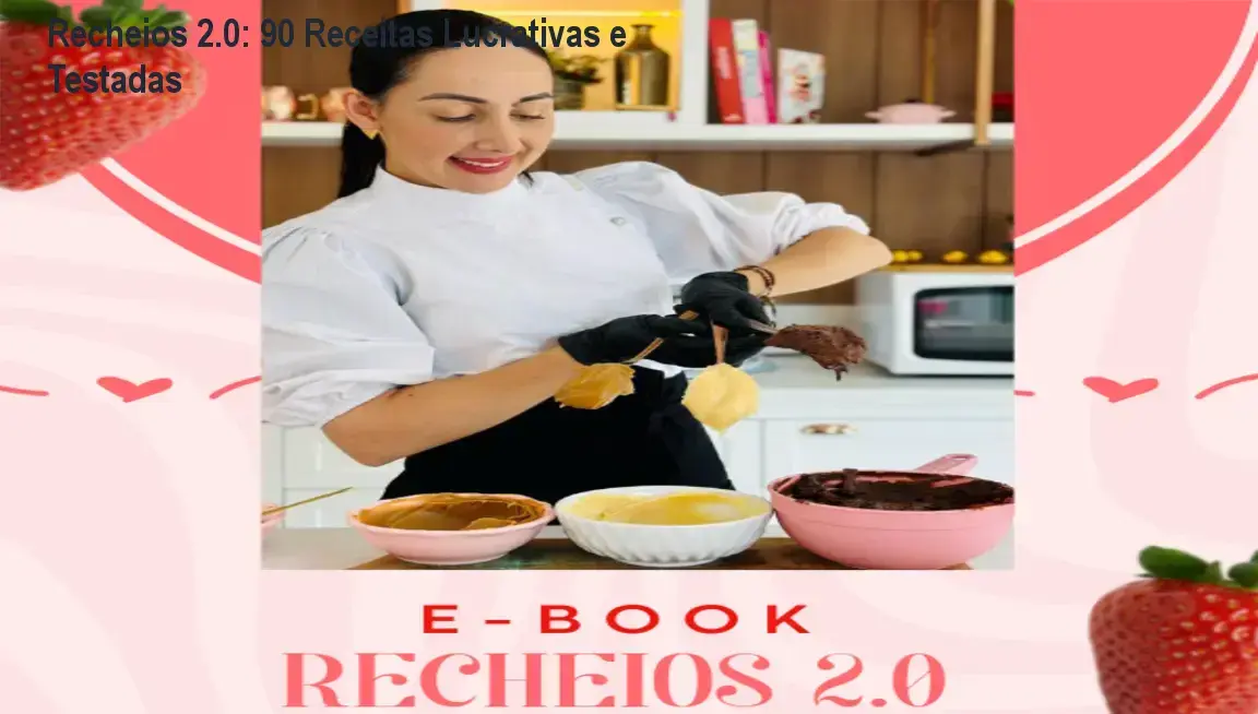 E-book Recheios 2.0 da Marrara Bortoloti: 90 receitas testadas para confeiteiros que buscam lucro e variedade