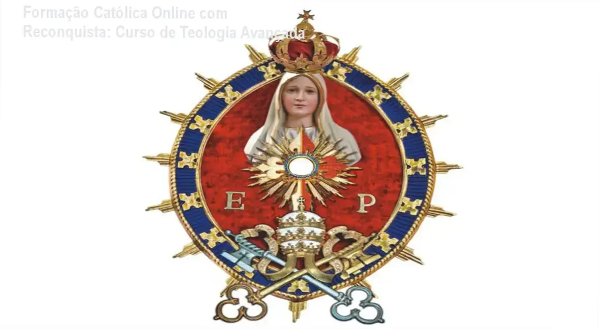 Captura da página inicial da Plataforma de Cursos Reconquista com destaque para a interface educacional e informações sobre teologia católica.