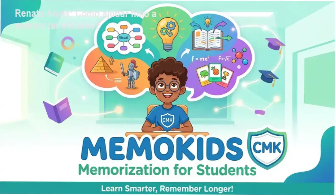 Renato Alves apresentando o Curso Memokids de memorização para estudantes