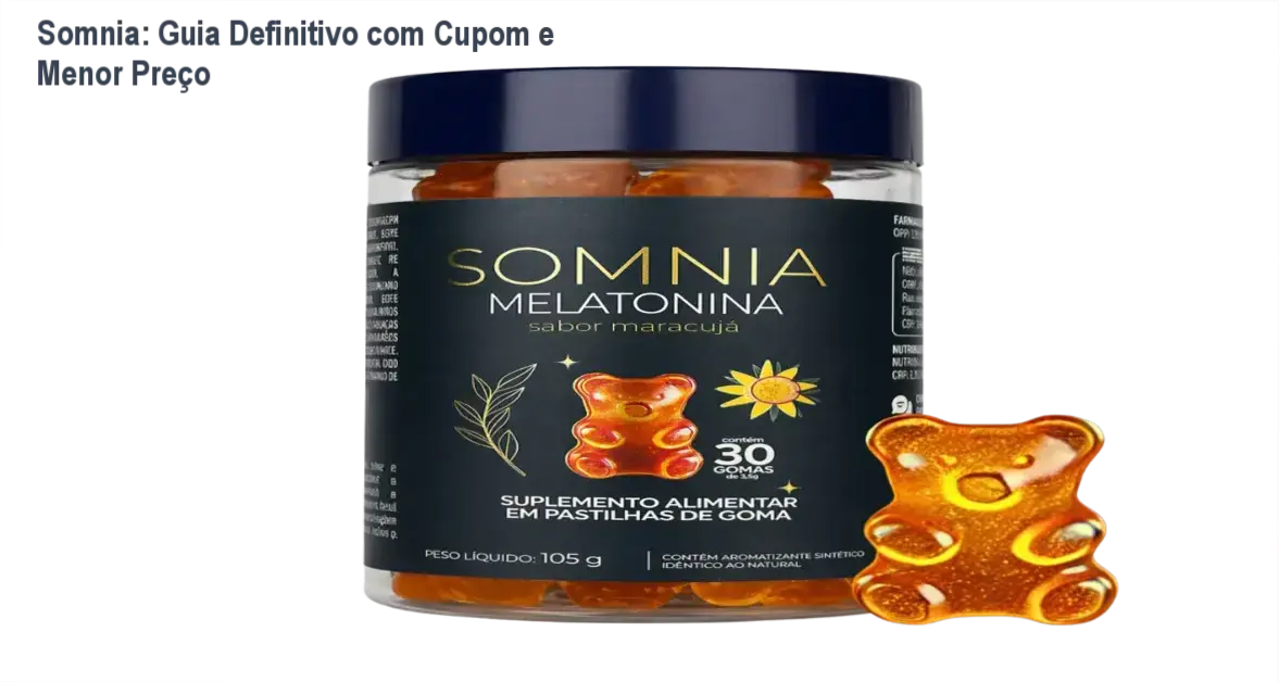 Somnia suplemento de melatonina confiável e eficaz