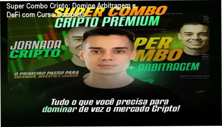 Imagem digital representando o Super Combo Cripto com conceitos de arbitragem e DeFi explicados