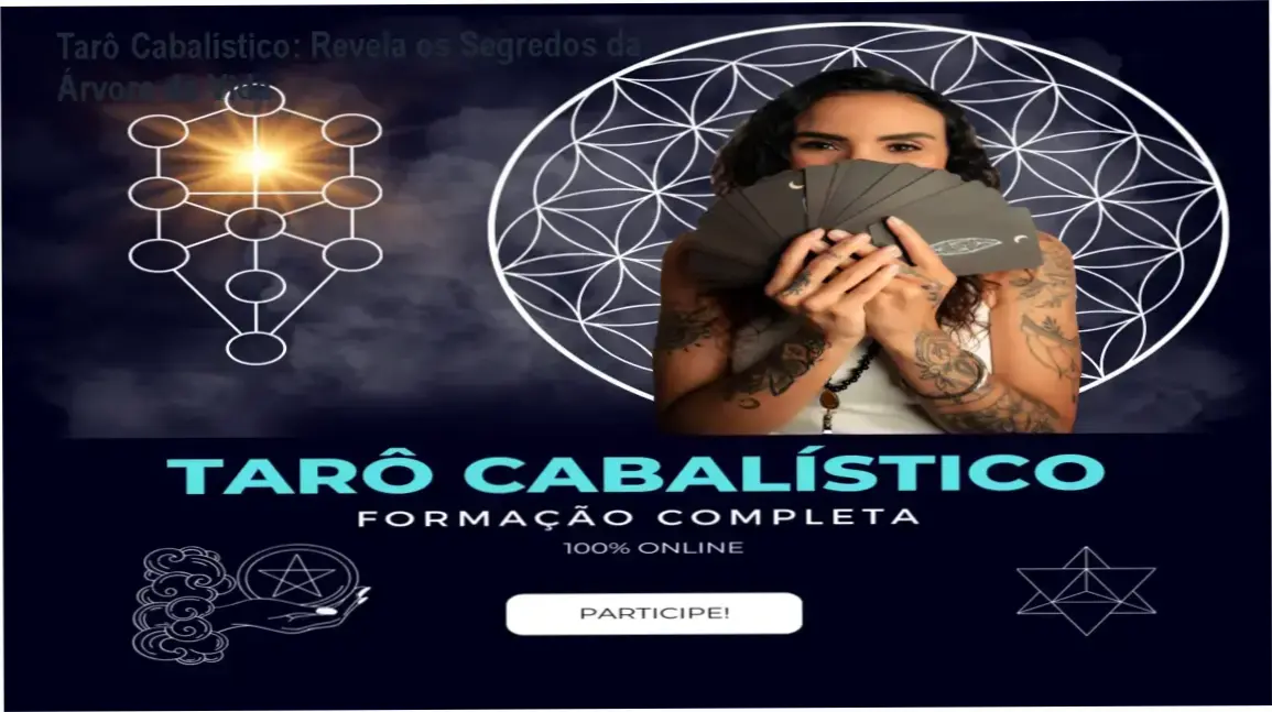 Estudo profundo de Tarô Cabalístico com foco na Árvore da Vida e simbolismo sagrado