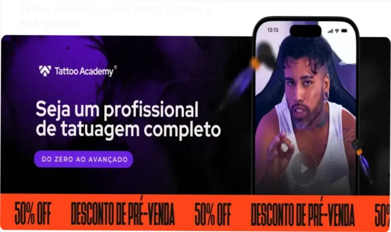 Interface da área de membros do Tattoo Academy de Raphael Salles em computador