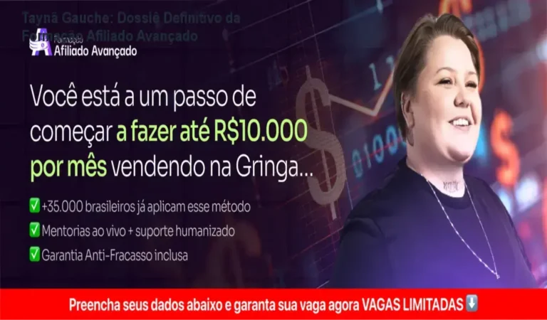 Análise detalhada da Formação Afiliado Avançado por Taynã Gauche