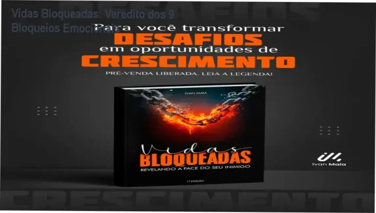Capa do ebook Vidas Bloqueadas destacando os nove bloqueios emocionais
