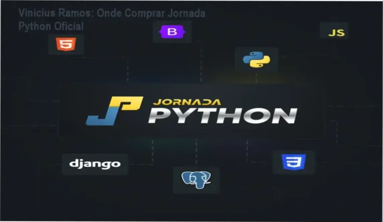 Vinícius Ramos apresentando a Jornada Python disponível na Hotmart