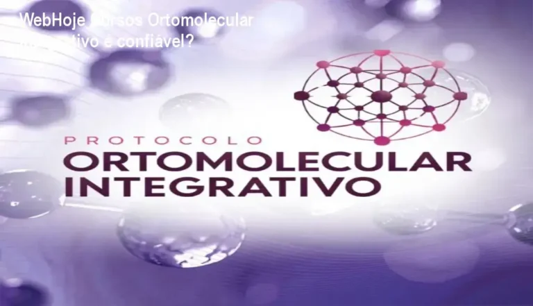 Imagem ilustrativa do curso Protocolo Ortomolecular Integrativo da WebHoje Cursos Online mostrando materiais de estudo e certificado.