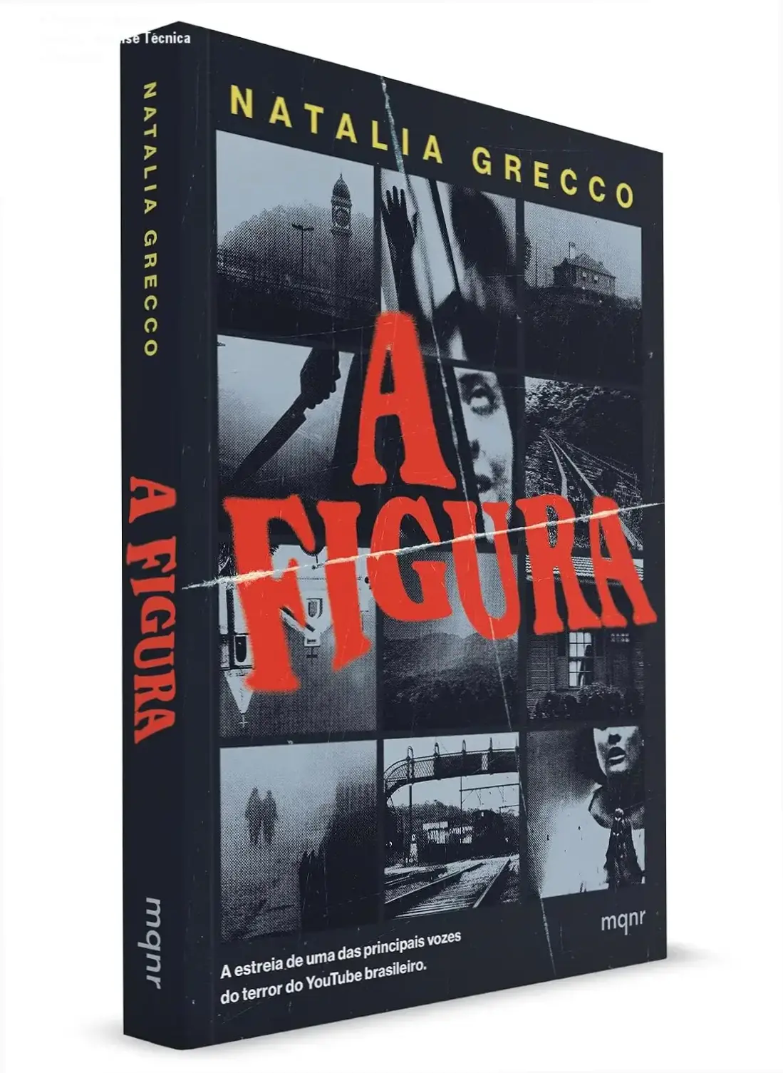 Capa do livro A Figura de Natalia Grecco ambientada no cenário de mistério de Paranapiacaba