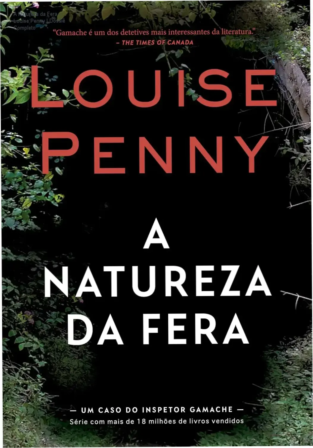 Capa do eBook A Natureza da Fera de Louise Penny em um dispositivo Kindle
