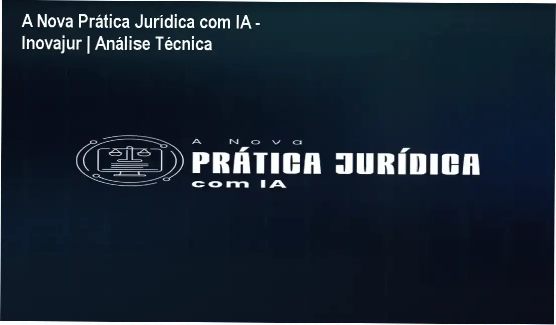 Profissional do direito utilizando inteligência artificial em computador para automação de processos jurídicos