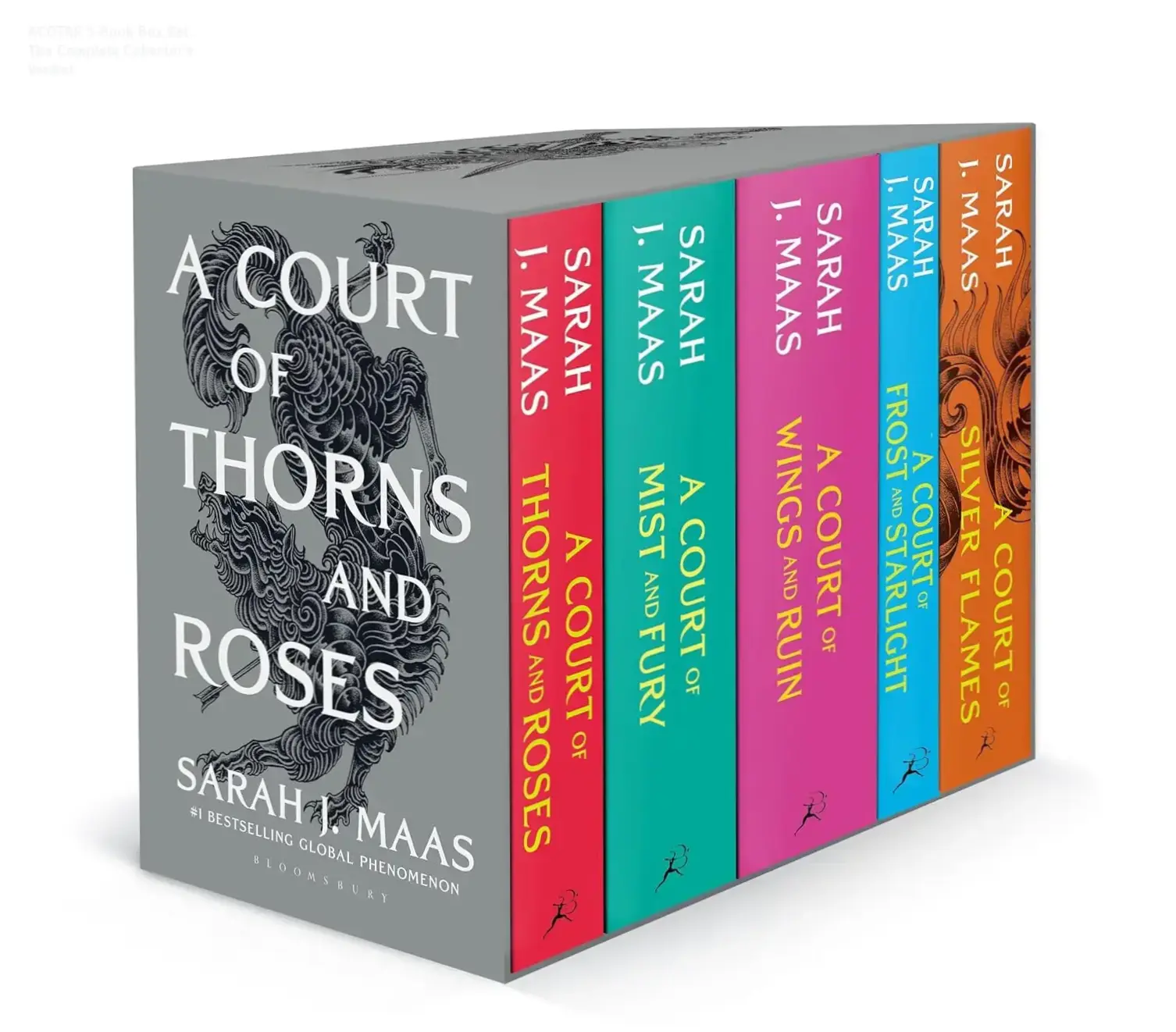 Complete A Court of Thorns and Roses paperback box set with 5 books by Sarah J. Maas