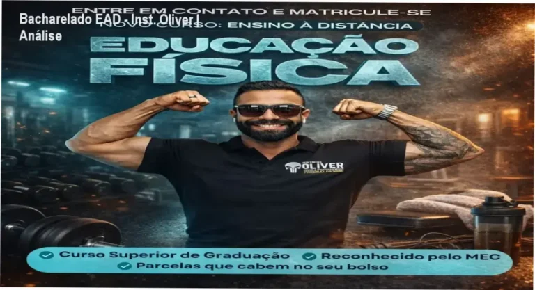 Capa do ebook Superior Bacharelado em Educação Física EAD – Instituto Óliver