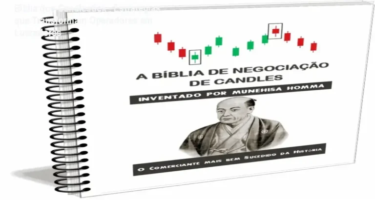 Capa digital da Bíblia dos Candlestick com destaque para estratégias de operação no mercado financeiro
