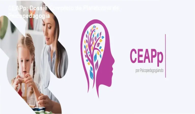 Interface da plataforma CEAPp exibindo conteúdos de neuropsicopedagogia e materiais para intervenção