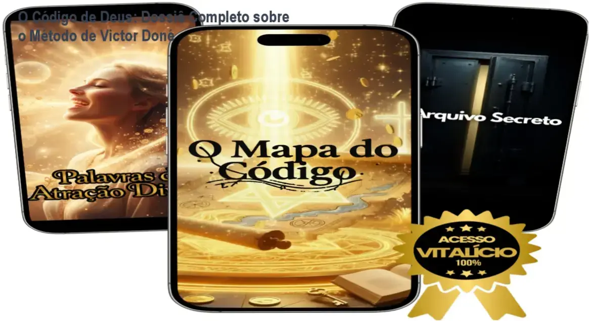 Representação visual do curso O Código de Deus focada em desenvolvimento pessoal e espiritualidade