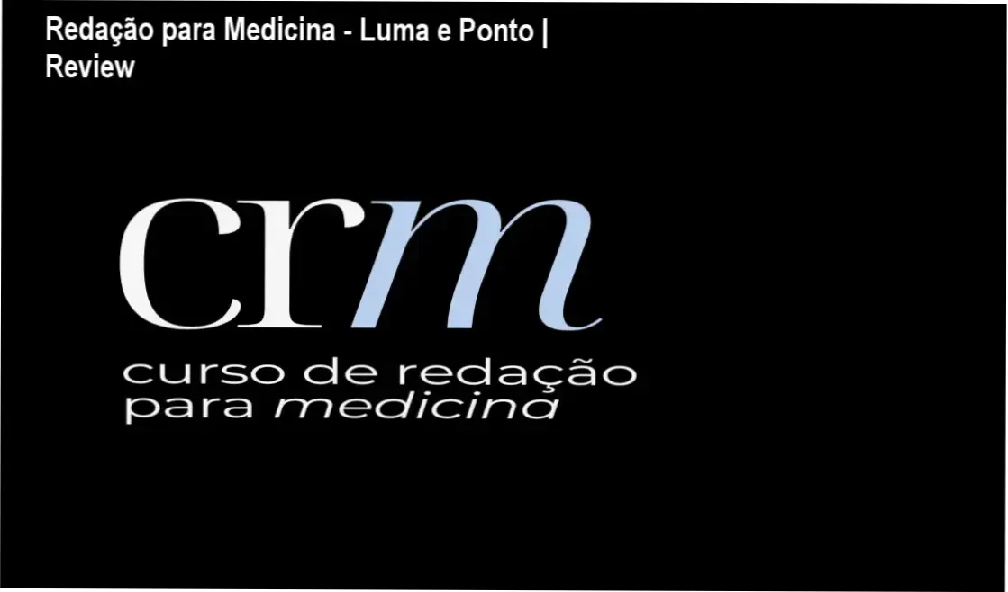 Capa do ebook CRM - Curso de Redação para Medicina
