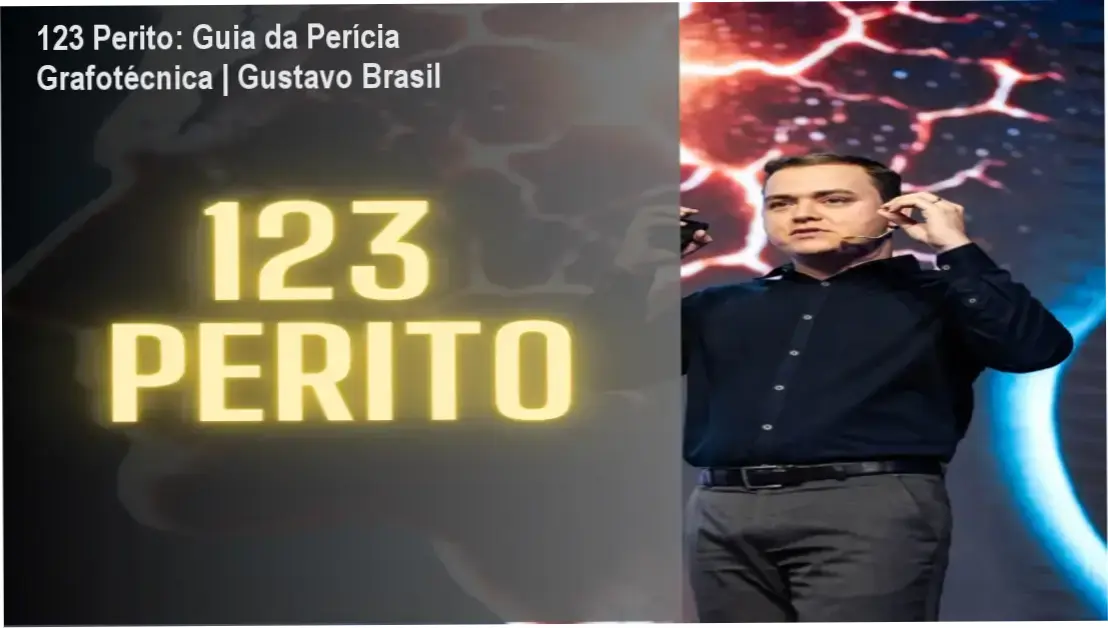 Profissional utilizando microscópio digital para análise de documentos periciais