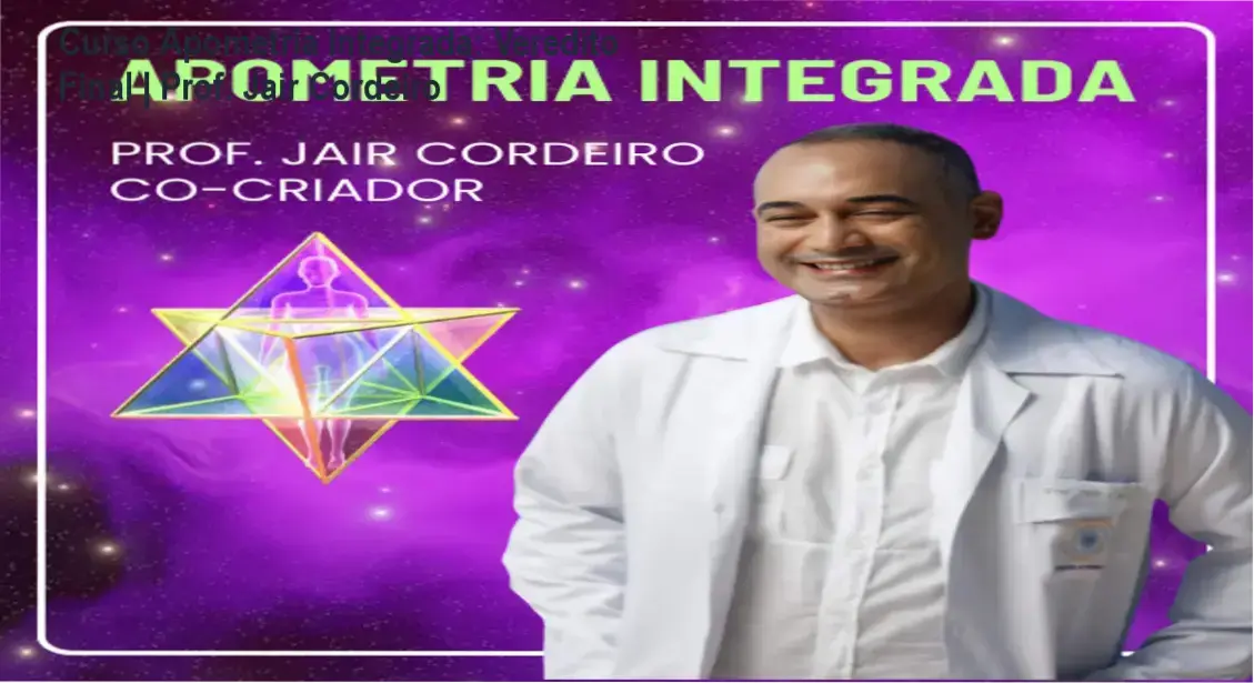 Capa do Curso Online de Apometria Integrada do Prof. Jair Cordeiro destacando limpeza frequencial e blindagem espiritual