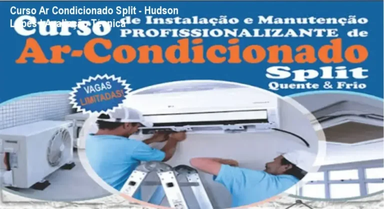 Técnico realizando a instalação e vácuo de um ar condicionado Split Hi-Wall utilizando ferramentas profissionais