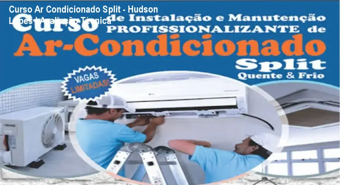 Técnico realizando a instalação e vácuo de um ar condicionado Split Hi-Wall utilizando ferramentas profissionais